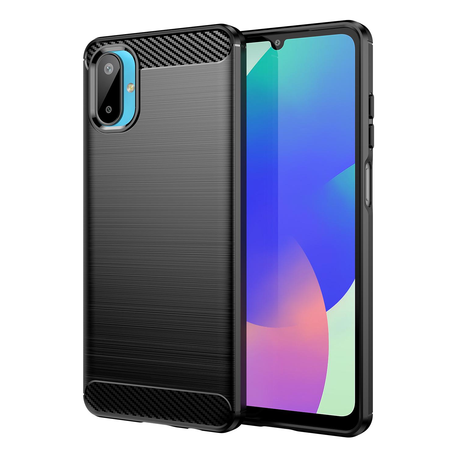 

Samsung Galaxy F06 5G Case,Flexible TPU Fiber Protective Cover for Samsung Galaxy F06 5G чёрный