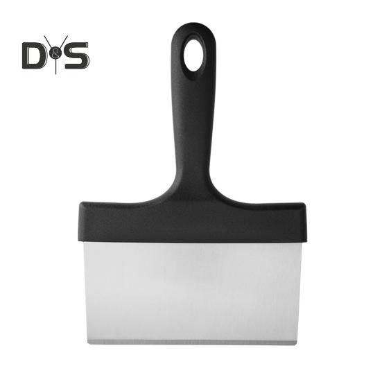 

Набор скребков для гриля, скребок для еды с губками, прочный набор для чистки решеток из нержавеющей стали, инструмент для чистки плоской верхней части для кухни с барбекю B