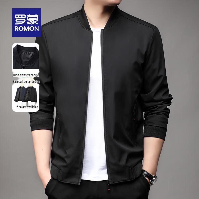 ROMON Men's Baseball Collar Business Casual Jacket 2399