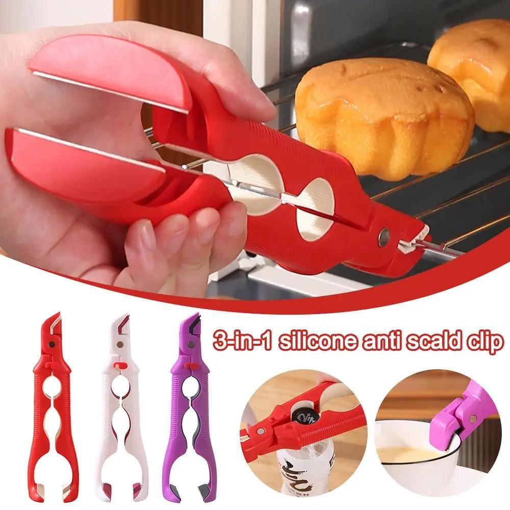 Durable Non-slip Anti Scalding Clip Gripper Multifunctional Anti Scalding Holder Meal Bowls Tongs Kitchen Gadgets