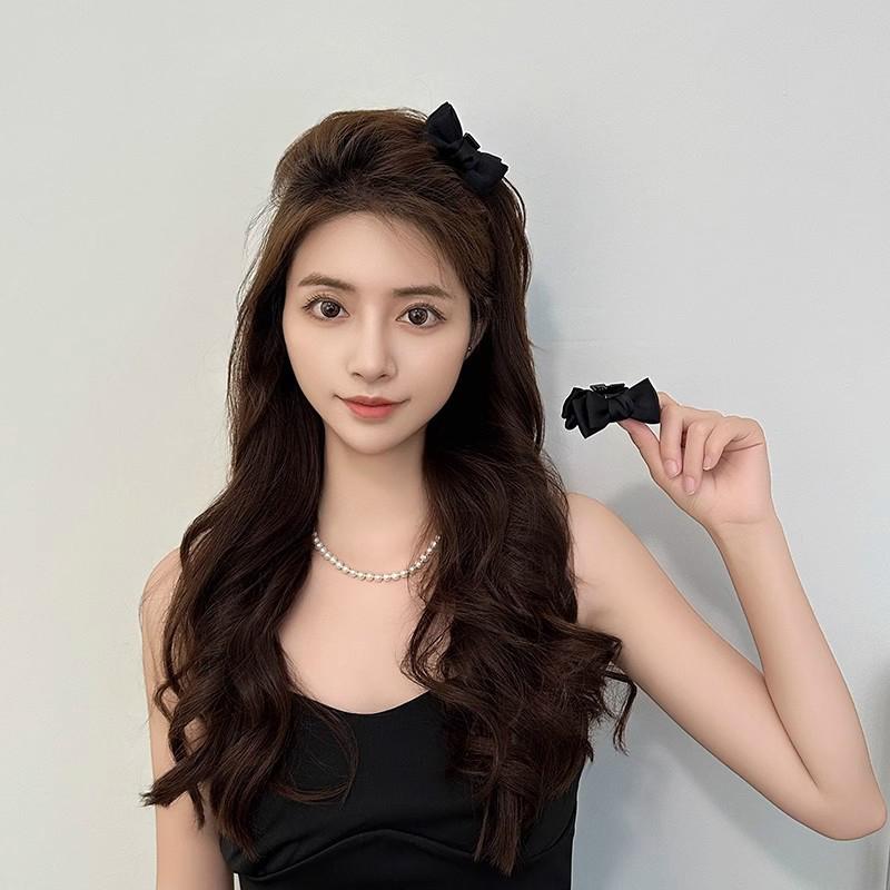 2Pcs Cute Bow Princess Small Hair Claw For Women Girls Cute Side Clip Versatile Exquisite Forehead Bangs Hair Clip Gifts