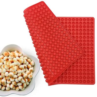 Mini Runde Silikonform Schokoladentropfenformen Hundeleckerli Backen Halbkugel Gummibärchenformen für Kleine Gelee Kekse
