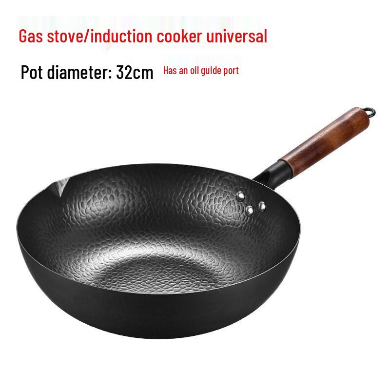 Wutuo 32CM 316 Stainless Steel Non-Stick Frying Pan