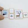 1 Set Doll House Diy Accessories 1:12 Dollhouse Miniature Vintage Mural Photos Wall Picture Scene Decoration