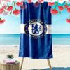 Chelsea F Print Beach Towel, Large Soft Quick Dry Towel for Beach Camping Swimming
