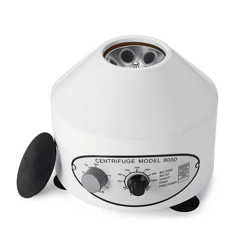 220V 800D 4000r/min Electric Centrifuge Machine Laboratory Lab Practice Desktop Laboratory Centrifuge 25W