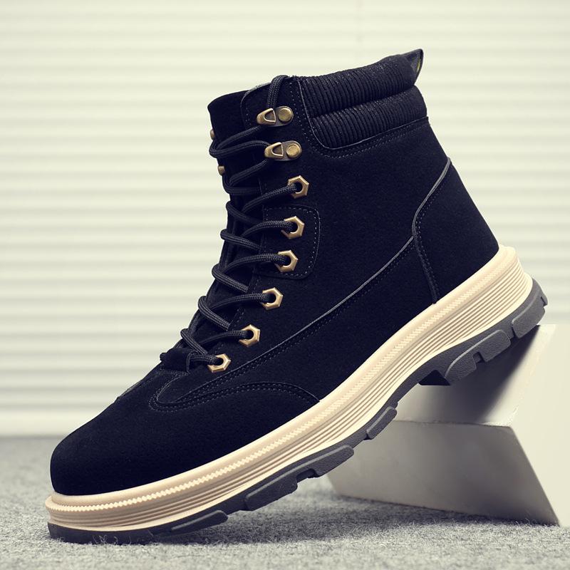 

Мужские повседневные ботинки из микрофибры для взрослых, сохраняющие тепло, классические рабочие ботинки на шнуровке, базовые ботинки, модные мужские ботинки, брендовые, горячая распродажа 44