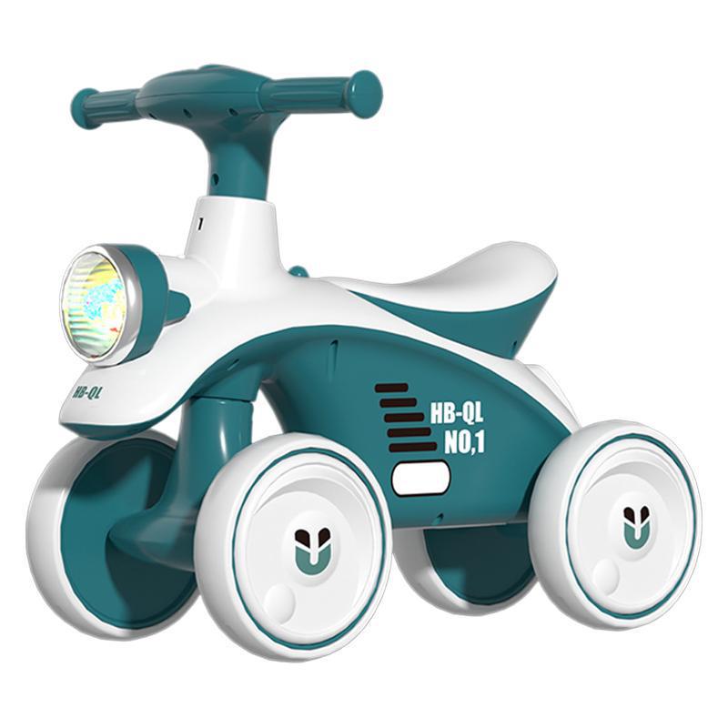 Kids' Four-Wheel Balance Bike & Walker (Ages 1-6) - No Pedals Glider Scooter