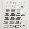 Adesivo con lettere emblema ABS 3D nero 320i 316i 318i 330i 335i 340i 316d 318d 330d 320d per accessori auto E46 E90 F30