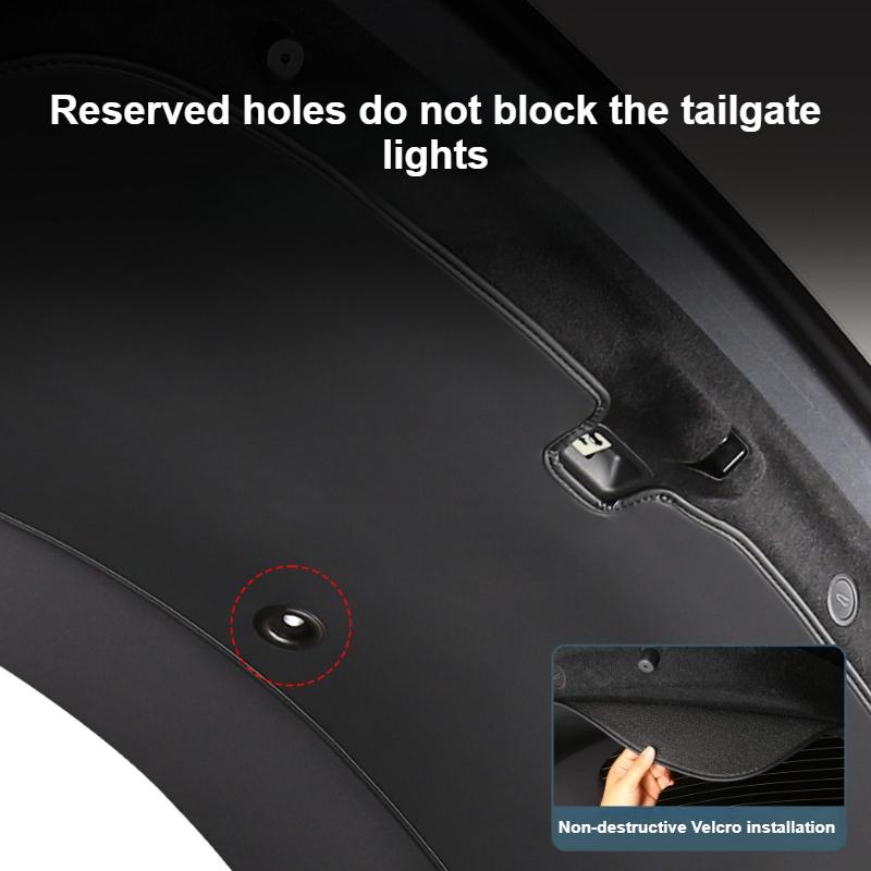 Trunk Tailgate Mat for Tesla Model 3 Highland Model Y Juniper 2025 Tailgate Protective Leather Pad Interior Trim Car Accessories