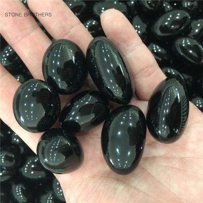 Large Natural Rainbow Obsidian Tumbled Stones for Fish Tanks and Potted Plants