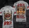 Popular Rock Band Slayer T-shirts 3D Print Men Women Casual Short Sleeve Round Neck T Shirt Oversized Tees Tops Unisex Clothing