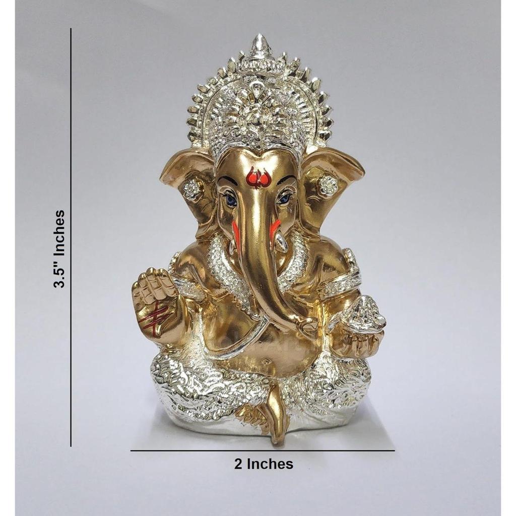 Ganesha Idol Ganesh for Car Dashboard Statue Ganpati Vinayaka Vinayagar Figurine Diwali Gifts Home Decor Luck,