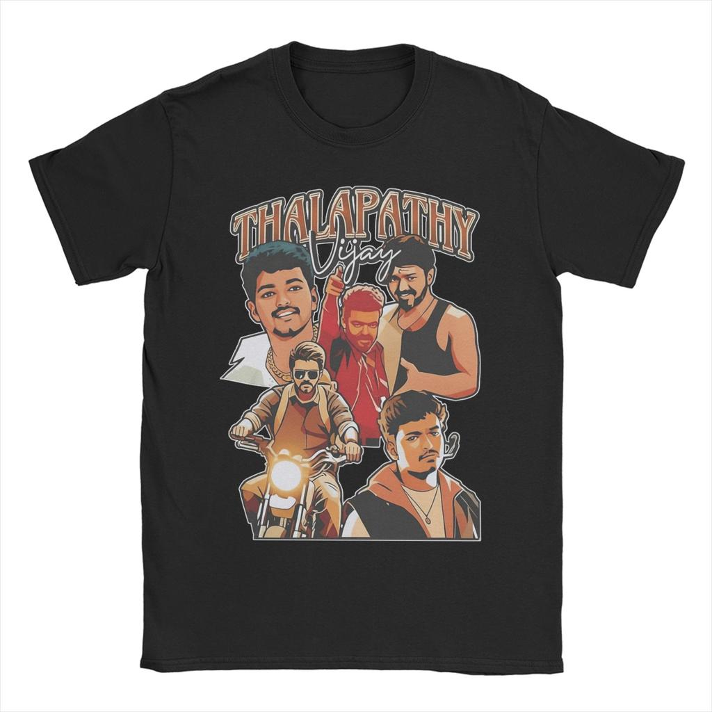 Thalapathy Vijay Jana Nayagan One Last Dance Men Womens T Shirt Tee Shirt Short Sleeve TShirts Cotton Printed Clothing