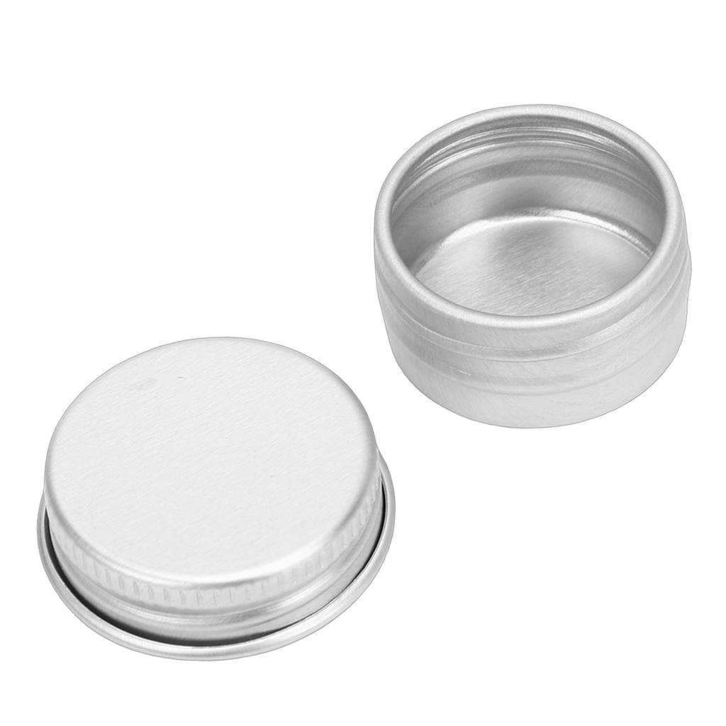 20pcs 5ml Empty Aluminum Round Tins with Screw Top Lids Reusable Aluminum Tin Jar Refillable Containers
