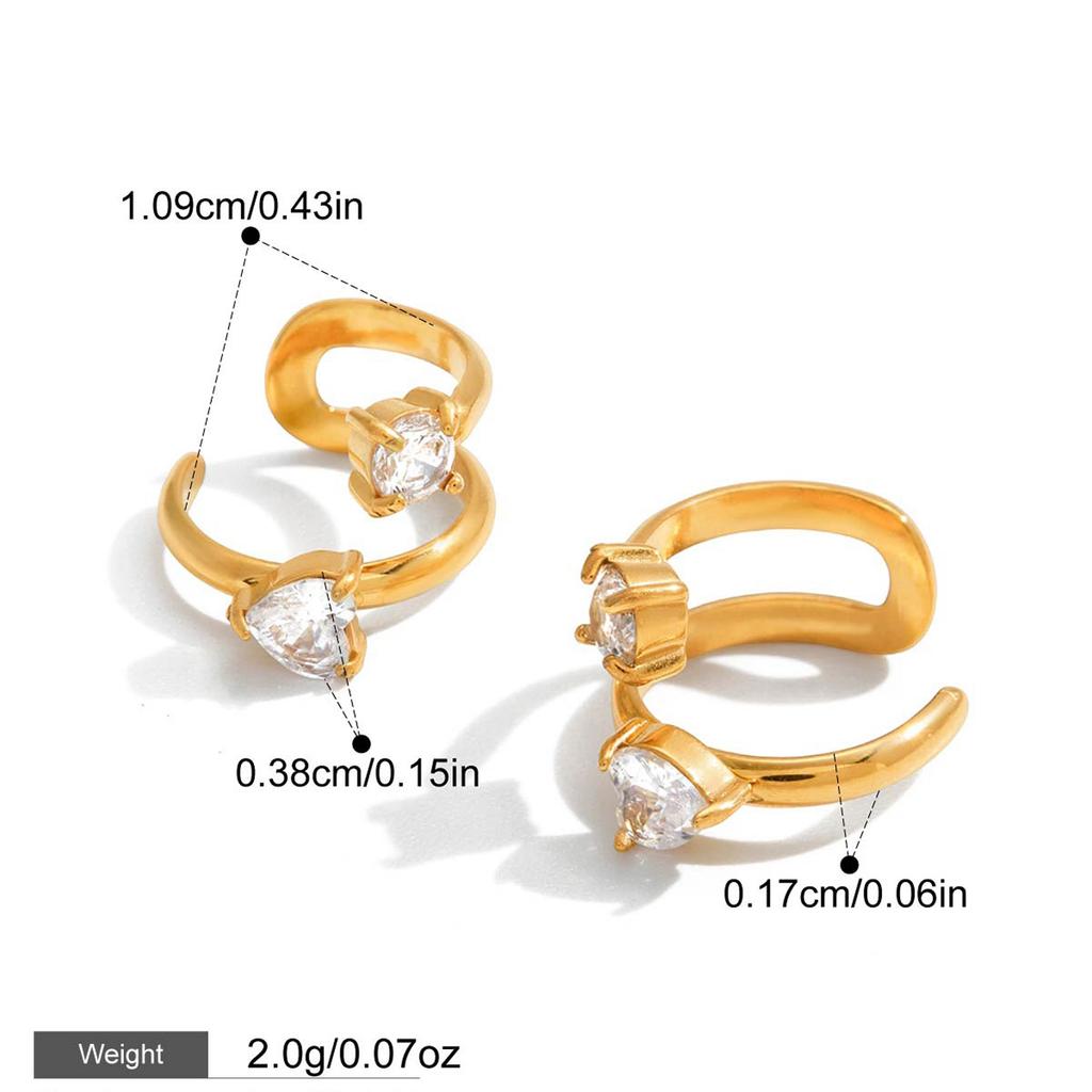 Yori New Stainless Steel Heart-shaped Pendant Earrings Waterproof Daily Recommend Chic Charm Jewelry Wholesale Bijoux