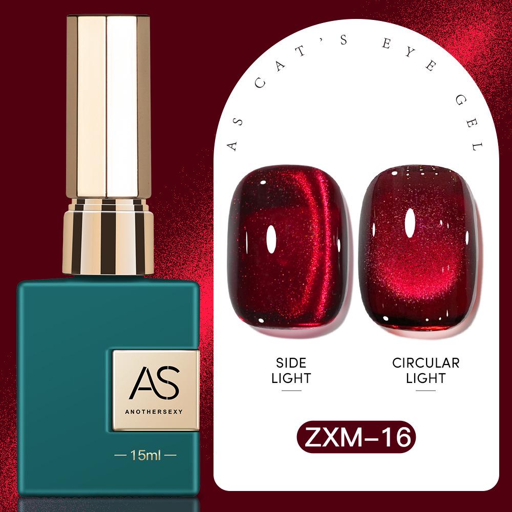 30 Shades Suspended Mirror Cat Eye Gel Polish Set with Glitter Glass Bead Effect