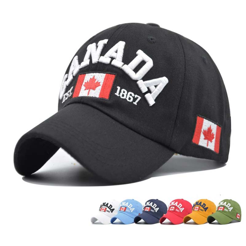 Yto Household Items Women's Cotton Canada Baseball Cap Flag Of Canada Hat Snapback Adjuatable Mens Baseball Caps Gorras Latest Fashion Trend 54-60Cm