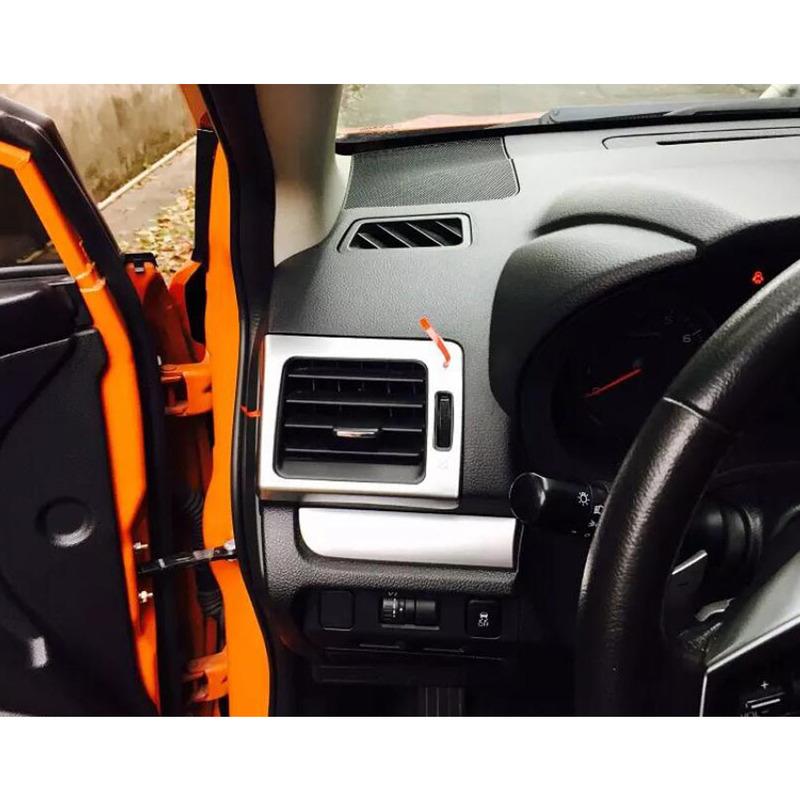 Car Garnish Cover Frame Lamp Trim ABS Front Air Condition Outlet Vent Hoods Part For Subaru XV 2012 2013 2014 2015 2016 2017