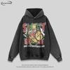 Unisex Oversized Cotton Hoodie With Butterfly Print Streetwear Casual Long Sleeve Pullover Winter