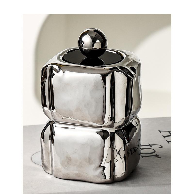 Nordic Dental Floss Box Storage Jar Desktop Home Creative Zahnstocher Tube Cotton Swab Box Storage Box Modern Home Decoration
