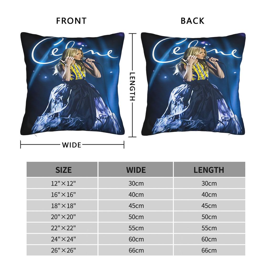 Celines Dions Paris 2026 Pillowcases Cute Funny Pillow Case For Living Room Sofa Design Pillow Cover