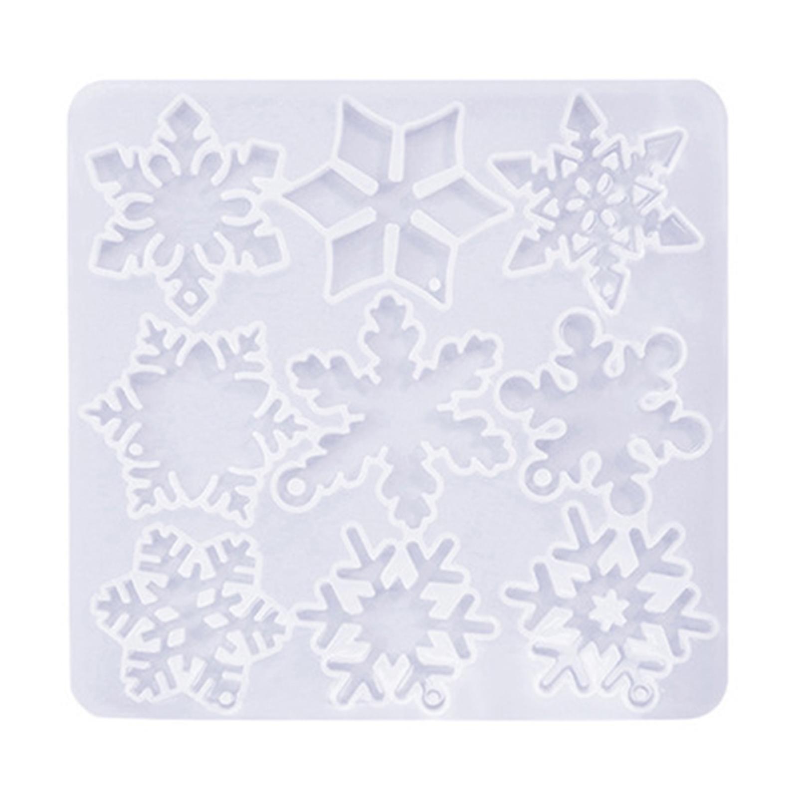 

Форма для рождественских сережек из эпоксидной смолы, силиконовые формы, самодельные снежинки, форма для сережек-подвесок, брелок, эпоксидная смола, ювелирный инструмент 3