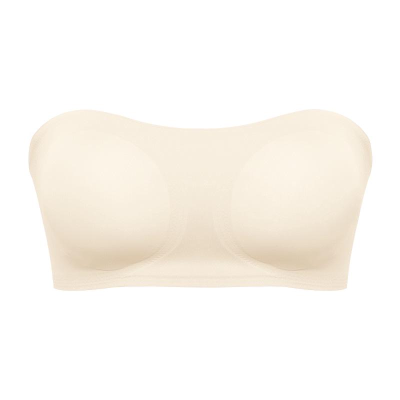 Women's Strapless Bra with Cross Side Buckle - European & American Style