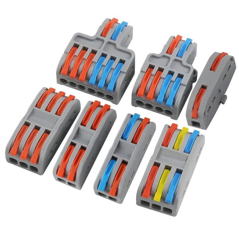 Quick Connect Press-in Terminal Splitter for Soft & Hard Wire Conductors