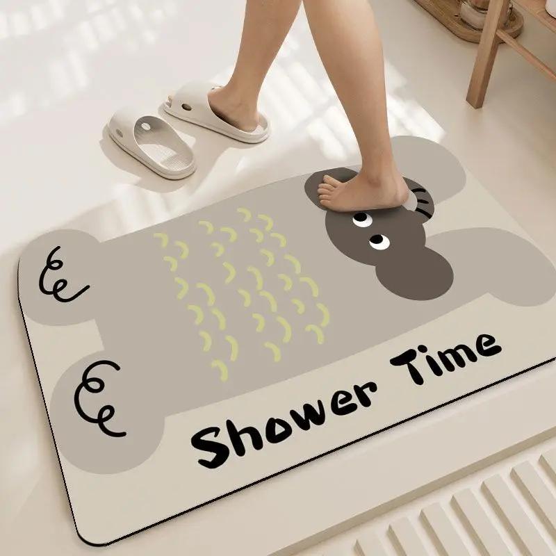 

Bathroom non-slip soft diatom mud absorbent quick-drying floor mat 40X60cm 15.7X23.6in