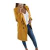 Autumn and Winter New Woolen Women's Coat Medium and Long Double-breasted Women's Coat