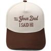 TELL YOUR DAD I SAID Hl Embroidery Color Matching Truck Driver Fun Shade Baseball Cap