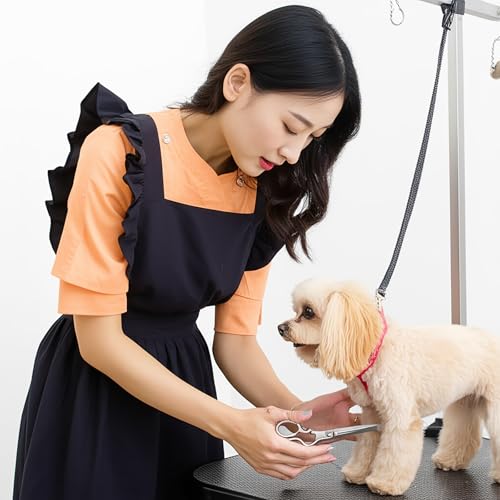 Gliitatu Stylish Women's Apron, Cute, Water-Repellent, Covers Your Bottom, Cafe Dress (Black)