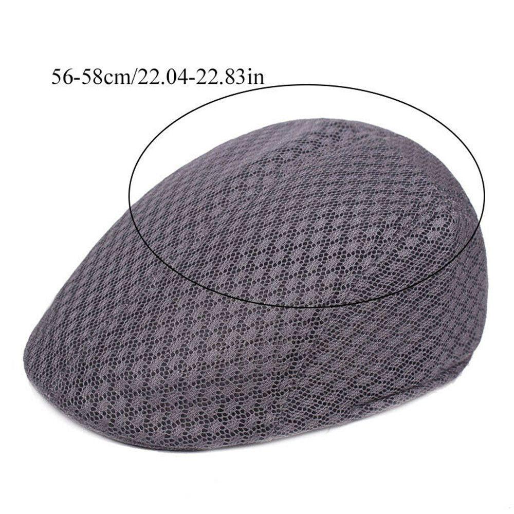 Fashion Mesh Newsboy Style Breathable Sun Hat Peaked Cap Beret Hat