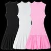 Fashion Style 2024 Summer New Arrival Women's Clothing Stylish Balloon Style Rib Backless Dress 0085361