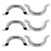 6 Pcs Stainless Steel Pipe Pot Ear Accessories Replacement Handle For Steaming Pan Side Handle Nonskid Metal Pot Ears Kitchen