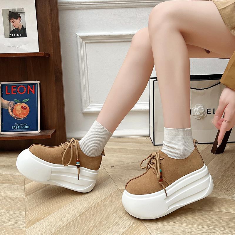 Platform Women Flats Shoes New Sneakers Casual Spring Autumn Sandals Fashion Lace Up Walking Woman Loafers Mujer