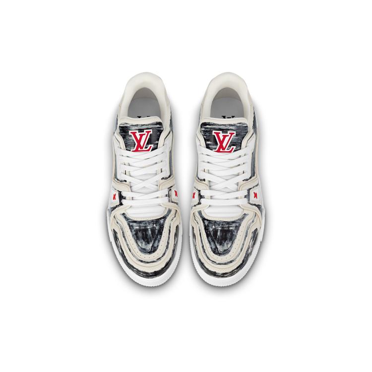 Louis Vuitton Trainer Low Top Stylish Skateboarding Shoes Unisex Black 1ABLWE