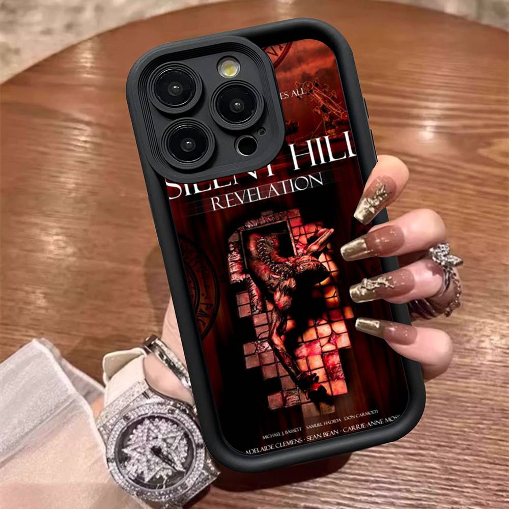 Silent H-Hill Horror Game Phone Case For IPhone 17 16 15 13 11 12 14 Pro Max Plus Silicone Cover Shell