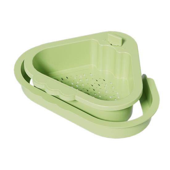 Sink Drain Basket with Fine Mesh Touchless Garbage Disposal Double-Layer Structure Sink Drain Filter Kitchen Tool