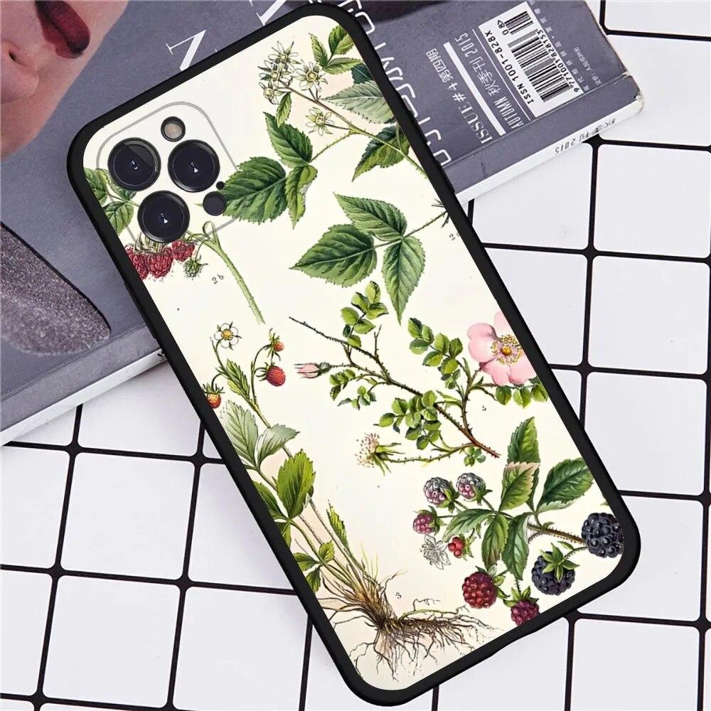 Plant Flower Phone Case For iPhone Samsung Galaxy Redmi Xiaomi Oppo OnePlus Note S A 7 8 9 10 11 12 13 14 20 21 22 23 53 54 Pro Max Ultra TPU Soft