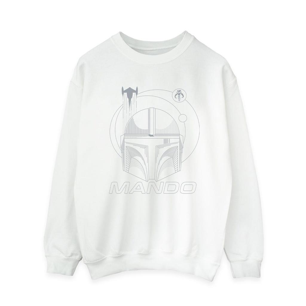 Star Wars Womens/Ladies The Mandalorian Rings Helmet Sweatshirt