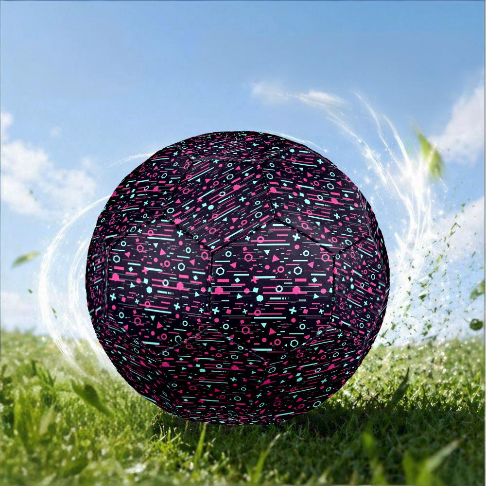 1PC Colorful Retro S Size 5 Soccer Balls, Anti-Slip, Outdoor Sport, a Unique Gift, Birthdays, Christmas gifts Valentine'S Day gifts A65
