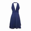 New Chiffon Midi Dress | Off-Shoulder Sleeveless W/ Ruched Waist - Solid Color Elegant Bodycon Dress for Evening & Cocktail (Slim Fit)