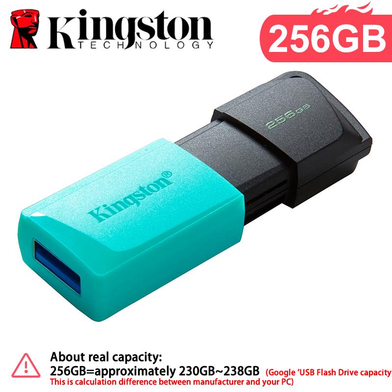 Kingston 128G USB Flash Drive 64G 256G USB3.2 Flash Disk Pen Drive DTXM Memory Stick 3.0 Drives With Protective Cap and Keyring In Multiple Colours