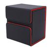 PU Leather Card Deck Box Card Storage Deck Case Game Card Organizer Portable Double Layer Large Capacity
