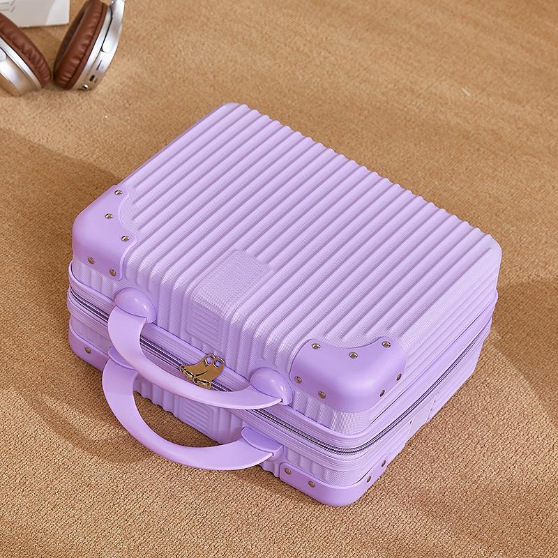 14" Carry-On Suitcase & Travel Organizer, Large Capacity 16" Lightweight Makeup Bag & Toolbox.