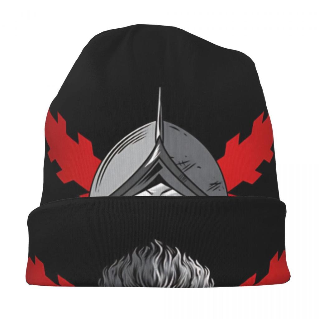 Spanish Burgundy Cross Bonnet Hats Autumn Winter Outdoor Skullies Beanies Hat Unisex Spring Thermal Elastic Cap