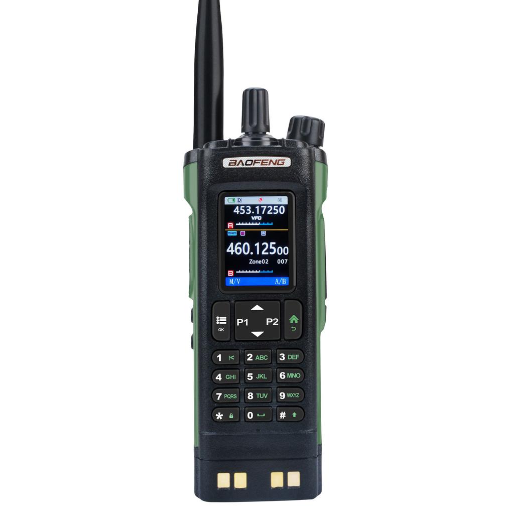 Walkie Talkie Baofeng UV-32 Air Band 10W GPS Amateur FM Two Way Radio with 2.0" HD Screen and 2200mah USB-C Charging Battery