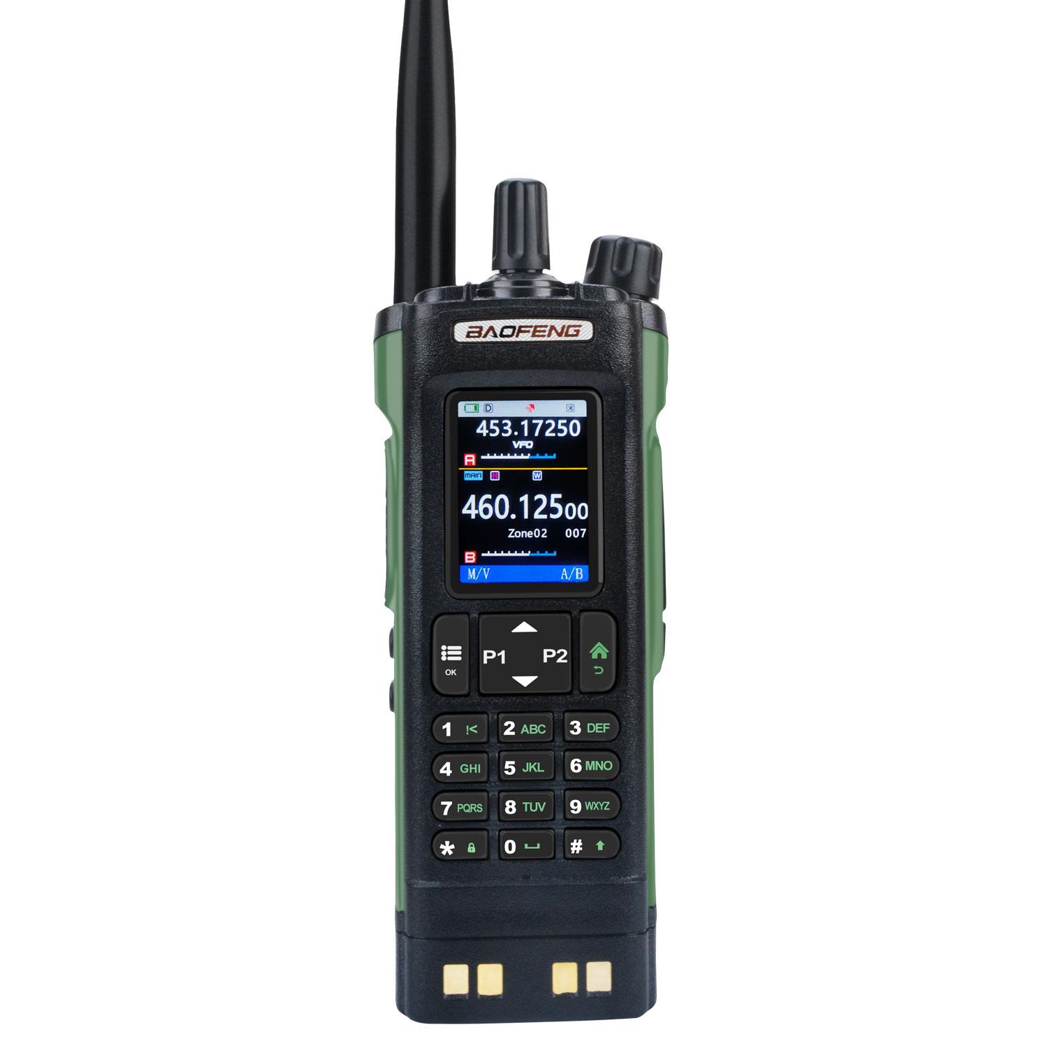 Walkie Talkie Baofeng UV-32 Luchtvaartband 10W GPS Amateur FM Tweewegradio met 2,0  HD-scherm en 2200mAh USB-C Oplaadbare Batterij Australia Standard zwart
